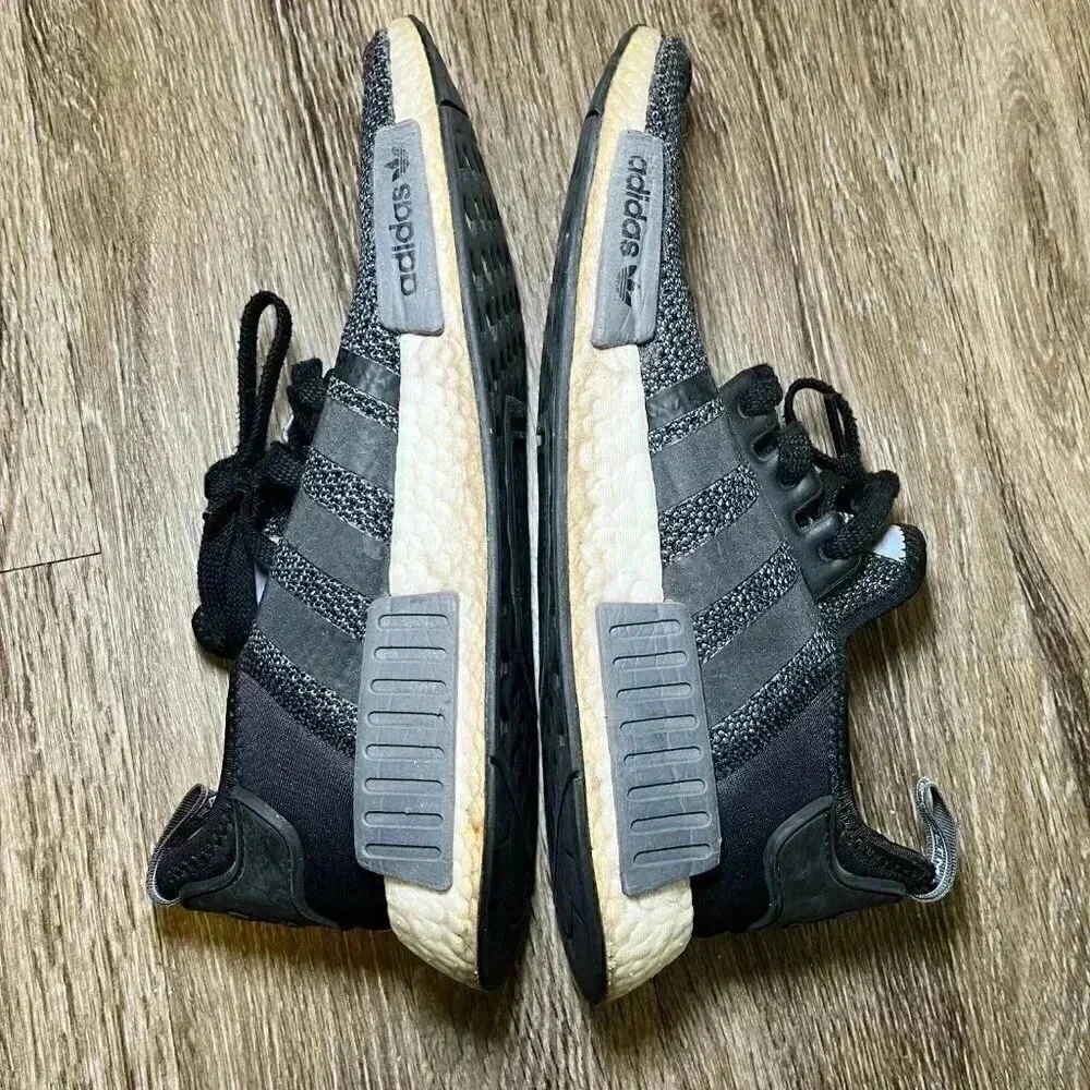 Mens Adidas NMD R1 Black Sneakers - 9